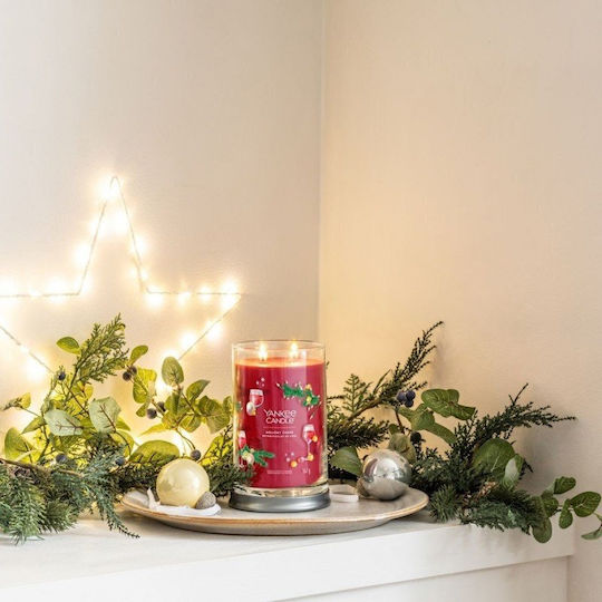 Yankee Candle Aromatic Candle Tumbler in Jar with Sparkling Winterberry Scent 567g