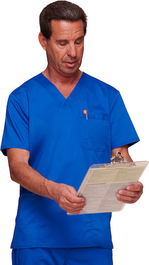 Cherokee WWE670 Men's Medical Blouse Blue