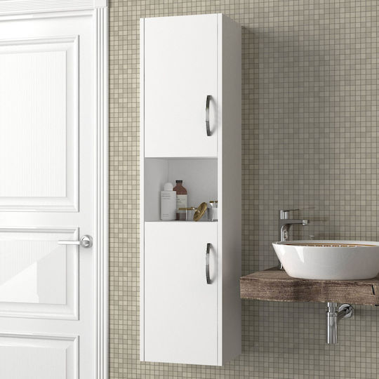 UnicUtil UUORG07 Στήλη Μπάνιου Τοίχου 35x29.5x140cm Λευκή