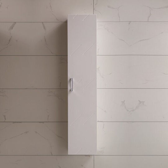 Inter Ceramic Coloană Baie de Perete M25xA18xÎ120cm Albă