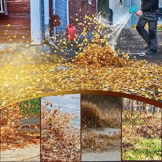 Handheld Leaf Blower 21V with 2 Batteries 1.3Ah