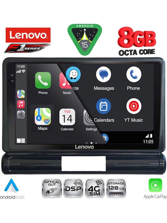 Lenovo Car Audio System for Citroen C3 / DS3 2016 (Bluetooth/USB/WiFi/GPS/Apple-Carplay/Android-Auto) with Touch Screen 9"