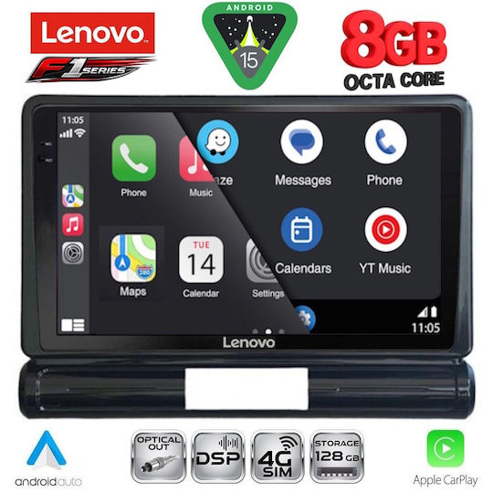 Lenovo Ηχοσύστημα Αυτοκινήτου για Citroen C3 / DS3 2016 (Bluetooth/USB/WiFi/GPS/Apple-Carplay/Android-Auto) με Οθόνη Αφής 9"