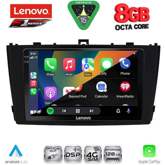 Lenovo Ηχοσύστημα Αυτοκινήτου για Toyota Avensis 2009-2015 (Bluetooth/USB/WiFi/GPS/Apple-Carplay/Android-Auto) με Οθόνη Αφής 9"