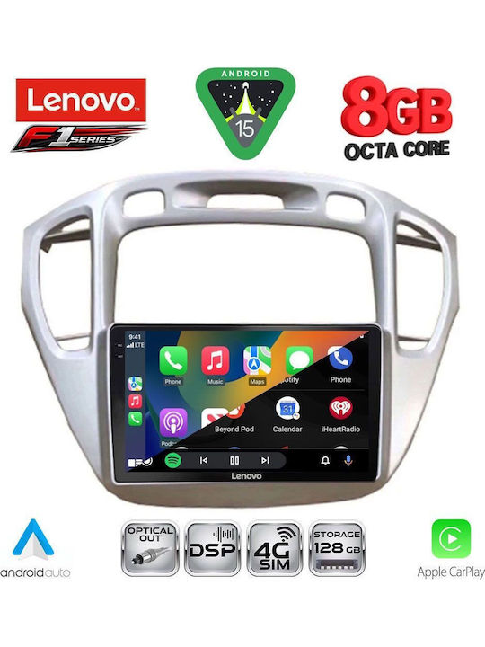 Lenovo Автомобилна Аудио Система (Блутут/USB/WiFi/GPS/Apple-Carplay/Android-Auto) с Тъчскрийн 9"