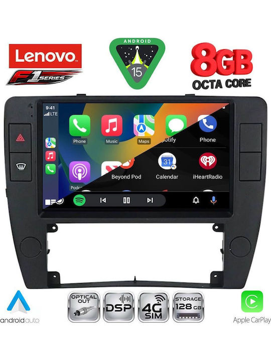 Lenovo Car Audio System for Volkswagen Passat 2000-2005 (Bluetooth/USB/WiFi/GPS/Apple-Carplay/Android-Auto) with Touch Screen 9"