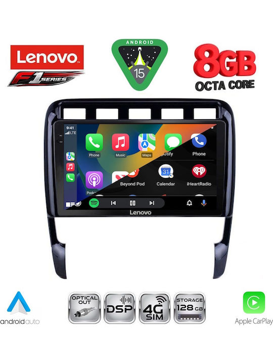 Lenovo Car Audio System for Porsche Cayenne 2002-2011 (Bluetooth/USB/WiFi/GPS/Apple-Carplay/Android-Auto) with Touch Screen 9"