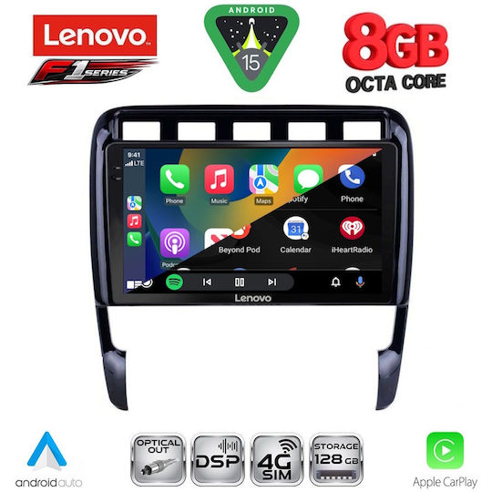 Lenovo Car Audio System for Porsche Cayenne 2002-2011 (Bluetooth/USB/WiFi/GPS/Apple-Carplay/Android-Auto) with Touch Screen 9"
