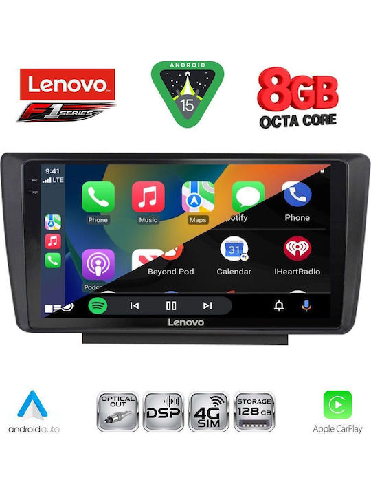 Lenovo Car Audio System for Skoda Octavia 2005-2012 (Bluetooth/USB/WiFi/GPS/Apple-Carplay/Android-Auto) with Touch Screen 9"