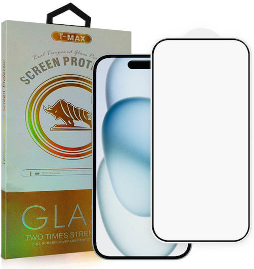 T-Max Full Face Tempered Glass (iPhone 16)