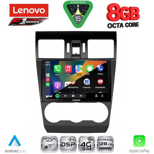 Lenovo Ηχοσύστημα Αυτοκινήτου για Subaru Forester / Impreza 2013-2019 (Bluetooth/USB/WiFi/GPS/Apple-Carplay/Android-Auto) με Οθόνη Αφής 9"