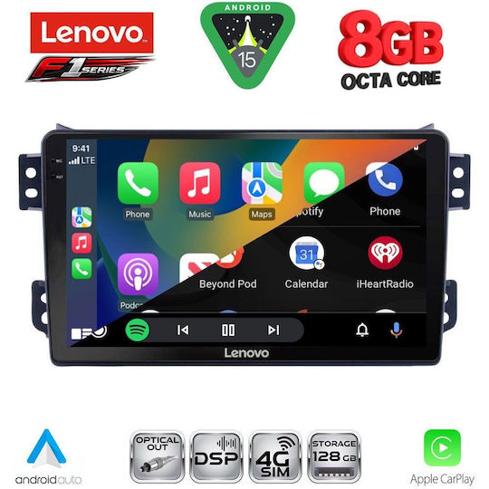 Lenovo Car Audio System for Opel Agila Suzuki Splash 2008-2018 (Bluetooth/USB/WiFi/GPS/Apple-Carplay/Android-Auto) with Touch Screen 9"