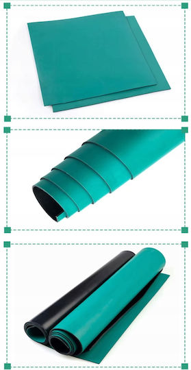 ESD Antistatik-Matte Blau Rolle 0,6m x 10m Dicke 2mm