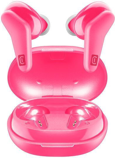 Cellular Line Hark In-ear Bluetooth Handsfree Ακουστικά με Θήκη Φόρτισης Ροζ