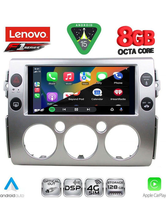 Lenovo Car Audio System for Toyota FJ 2007-2013 (Bluetooth/USB/WiFi/GPS/Apple-Carplay/Android-Auto) with Touch Screen 9"