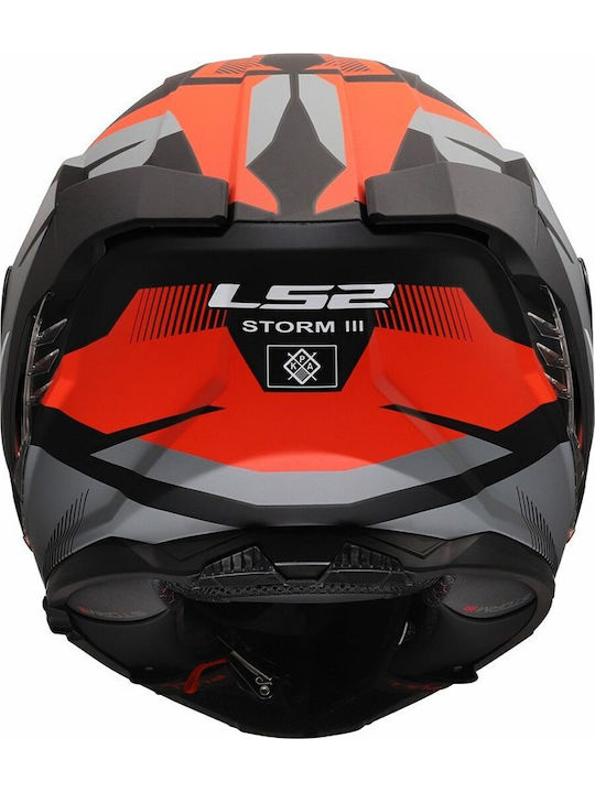 LS2 FF818 Storm III Komai Black/Red Мотоциклетна каска Full Face ECE 22.06 1600гр с Sunvisor