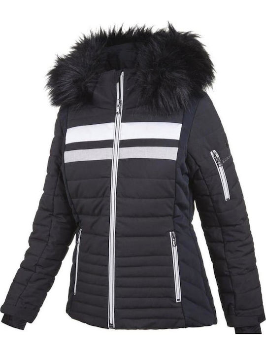 Sun Valley Elinor ELINOR-1265 Женско Яке за Ски и Сноуборд Черен Sun Valley Elinor ELINOR-1265 Женско Яке за Ски и Сноуборд Черен