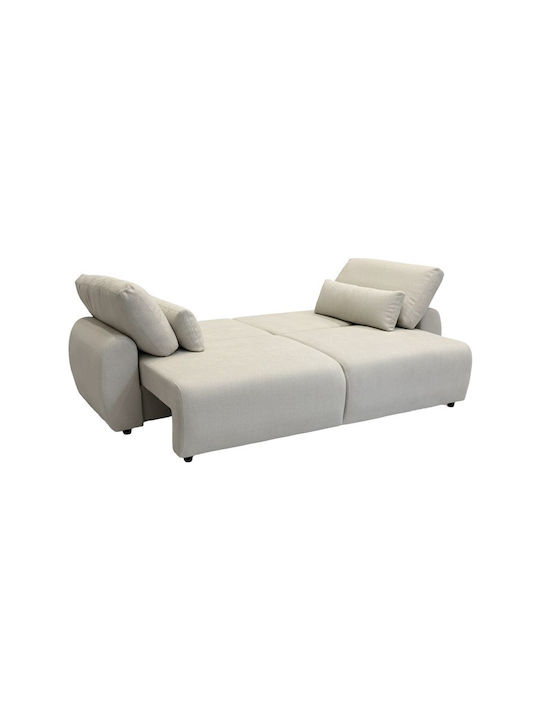 Hungie Триместен Диван Спалня Бежов 250x92x89см