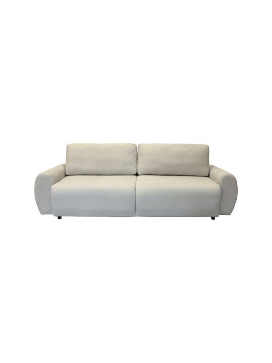 Hungie Триместен Диван Спалня Бежов 250x92x89см