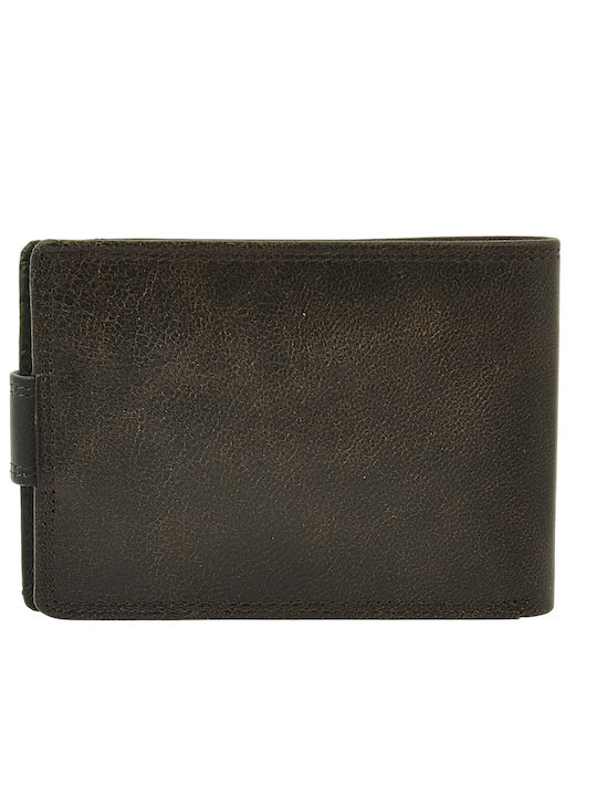 Leather Men's Wallet Classic with RFID Gray
