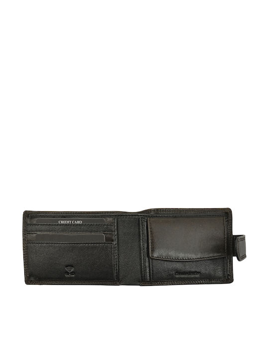 Leather Men's Wallet Classic with RFID Gray
