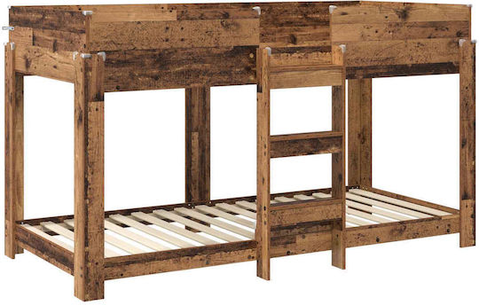 Kinderbett Koje Einzeln Braun für Matratze 100x200cm