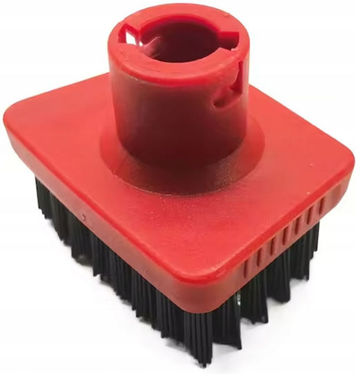 Set 3 Quadratische Bürsten Karcher SC1–SC5 Schwarze Borsten Bunte Spitzen Fugenanschlüsse Fliesen Ersatz
