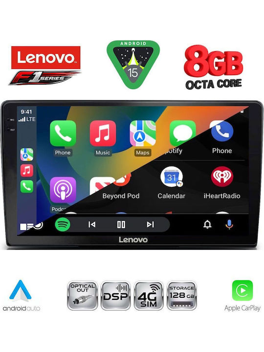 Lenovo Car Audio System for Toyota Land Cruiser 1998-2003 (Bluetooth/USB/WiFi/GPS/Apple-Carplay/Android-Auto) with Touch Screen 9"