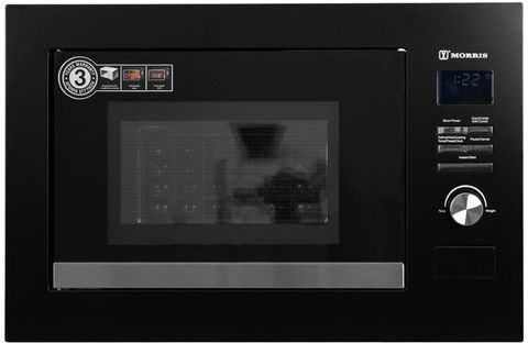 Morris Eingebauter Mikrowellenofen mit Grill 25lt Schwarze