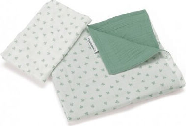 Foppapedretti Baby Duvet Cover Set With Pillowcase Green 100x100cm