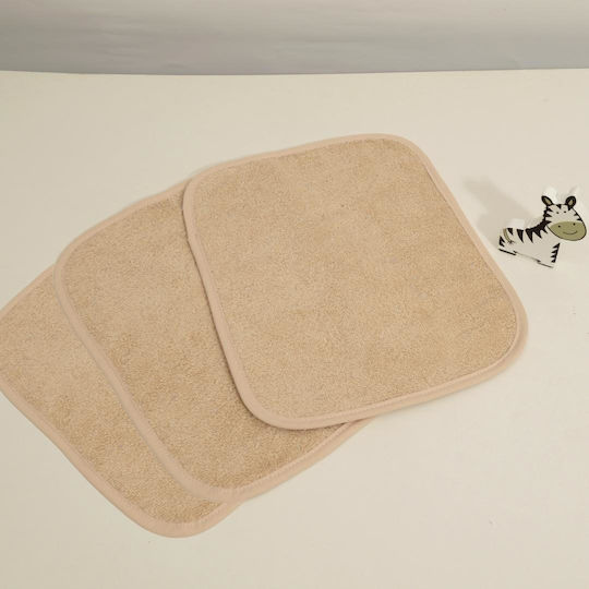 Baby Oliver Schultertuch Burp Cloth aus Musselin Blau 22x30cm 3 Stück