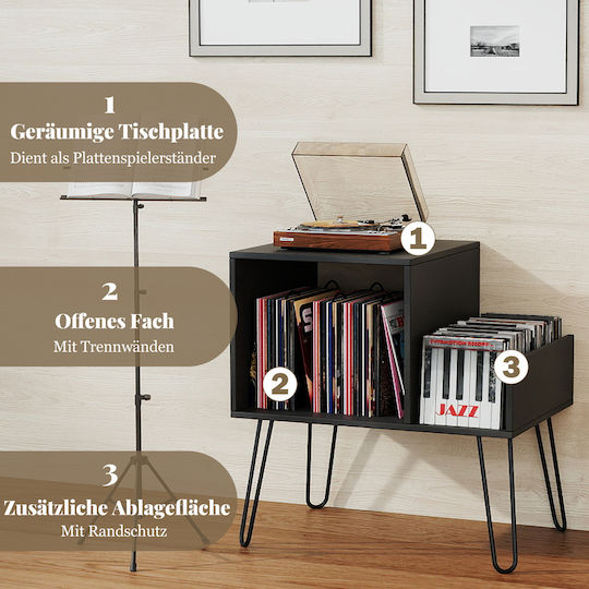 Costway Έπιπλο Hi-Fi Μαύρο 45x67x66cm