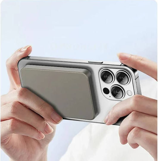 Nine E61b 15w Wireless MagSafe Power Bank 20w Type-c Input Output 10000mAh Silver