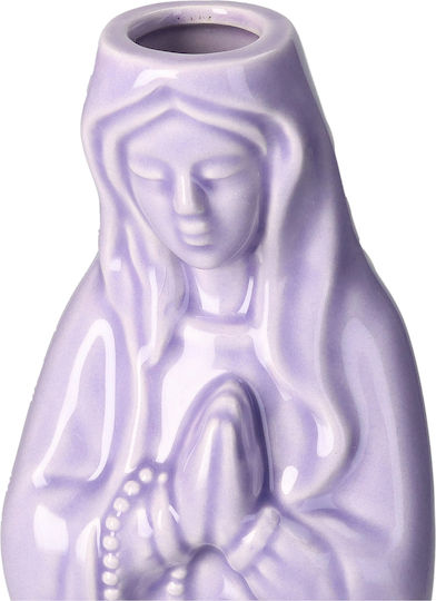 Vază Decorativă Ceramică Violet 10x9x28cm 1buc