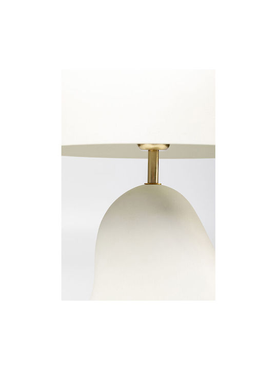 Kare Design Метална Настолна лампа с Бял Абажур и Основа