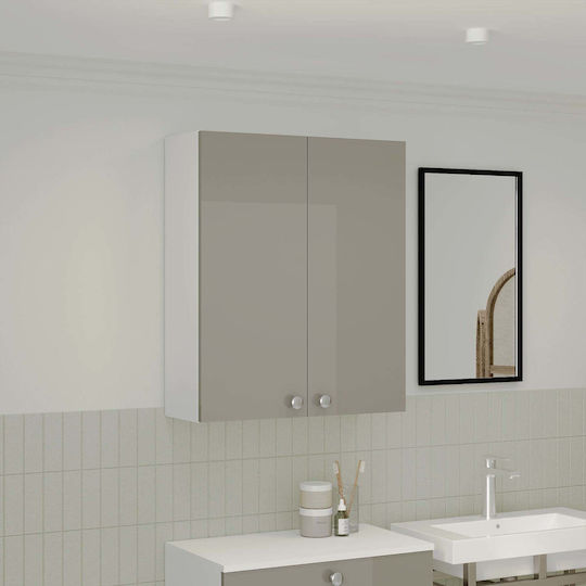 Zaria Cabinet de baie L60xA22xÎ72cm Gri