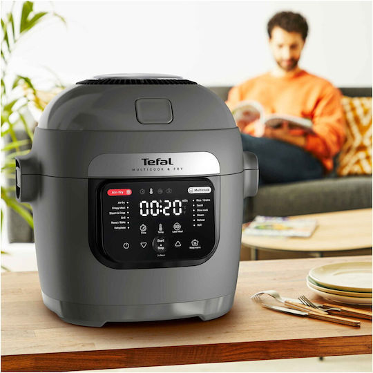 Tefal Πολυμάγειρας 1600W με Χωρητικότητα 6lt Γκρι
