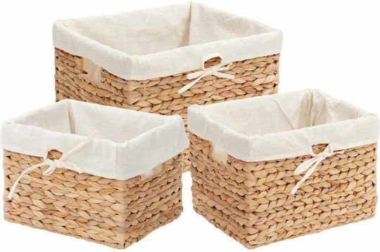 vidaXL Καλάθι Αποθήκευσης 35x30x25cm 3τμχ