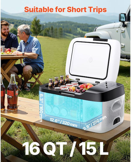 Vevor Portable Fridge 15L 12V