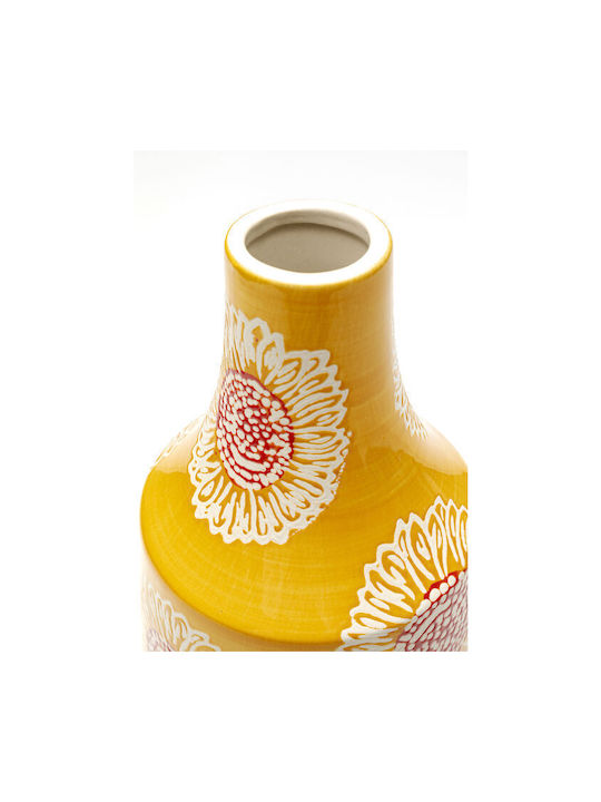 Kare Design Dekorative Glasvase Big Bloom Gelbe