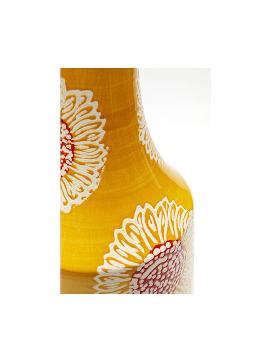 Kare Design Dekorative Glasvase Big Bloom Gelbe