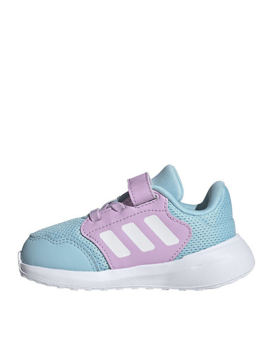 Tensaur Run 3.0 El Kids Sports Shoes Running with Hoop & Loop Closure Light Blue