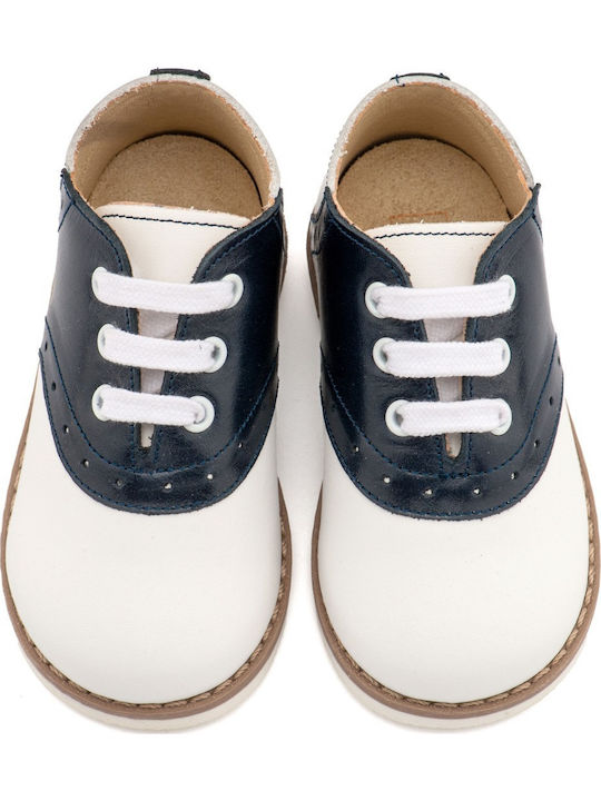 Babywalker Christening Leather Oxfords Blue