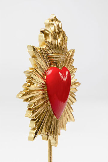 Διακοσμητικό Επιτραπέζιο Flaming Heart Χρυσό 10.8*9*31.1εκ