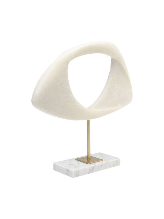 Διακοσμητικό Επιτραπέζιο Soft Shape Άσπρο 31x18x33 Εκ