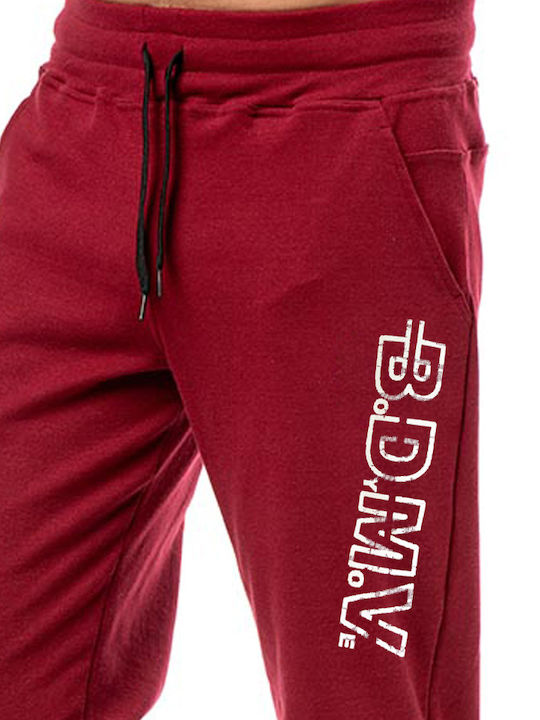 Sweatpants with Elastic Bordo 1425