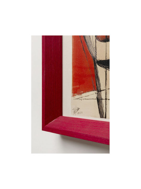Framed Picture Portrait Modern 22x27cm 2/set
