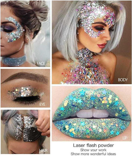 Karneval Face Painting Silber