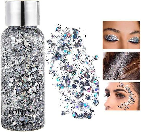 Karneval Face Painting Silber
