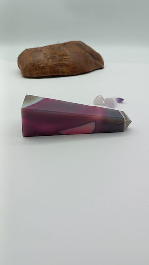 Pink Agate Obelisk – 344 Gr Pink Agate Obelisk – 344 Gr